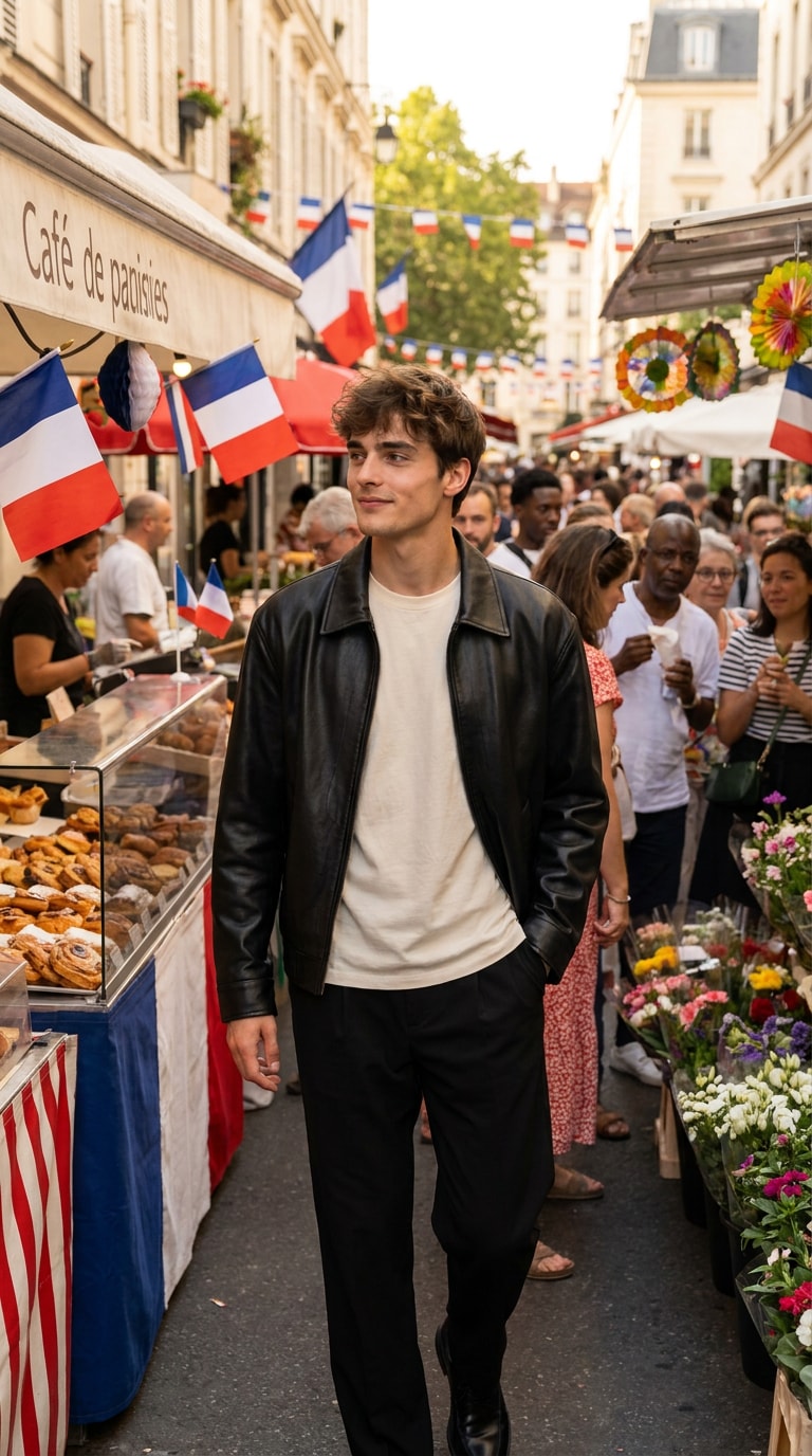 Street market celebration prompt