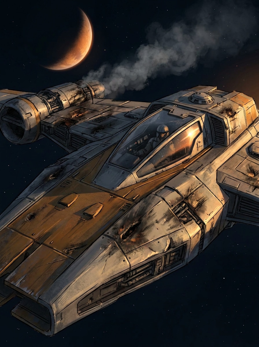 Battle-Worn Starfighter