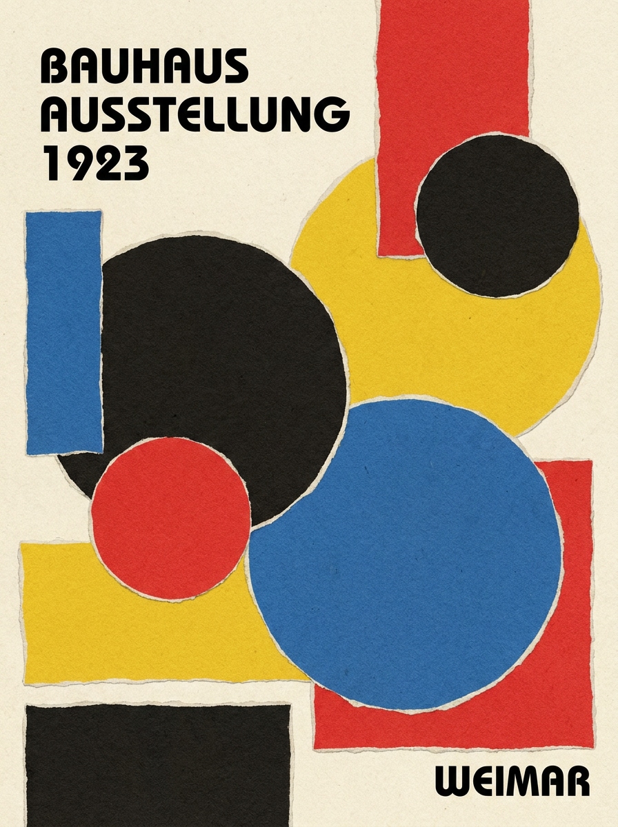 Color-Blocked Bauhaus Collage