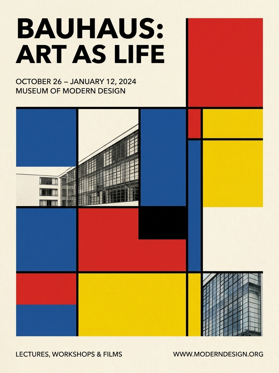 Typographic Exhibition Poster