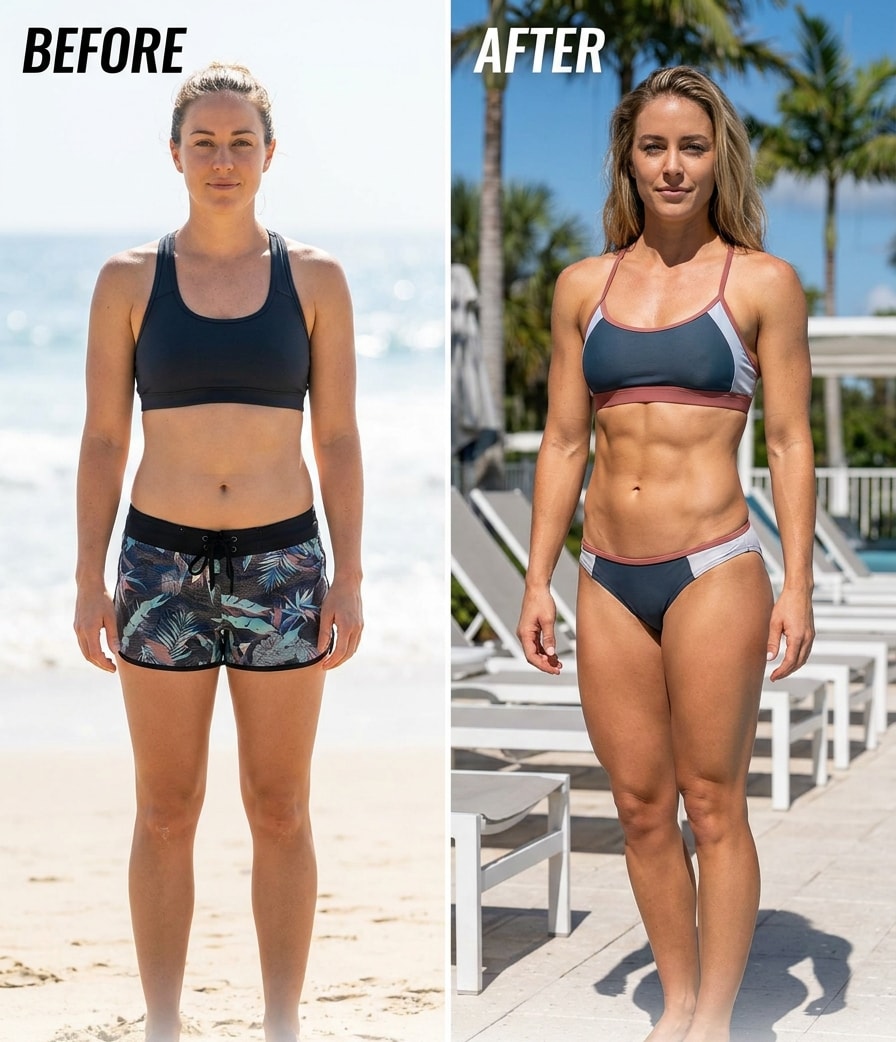Beach-Ready Muscular Glow-Up