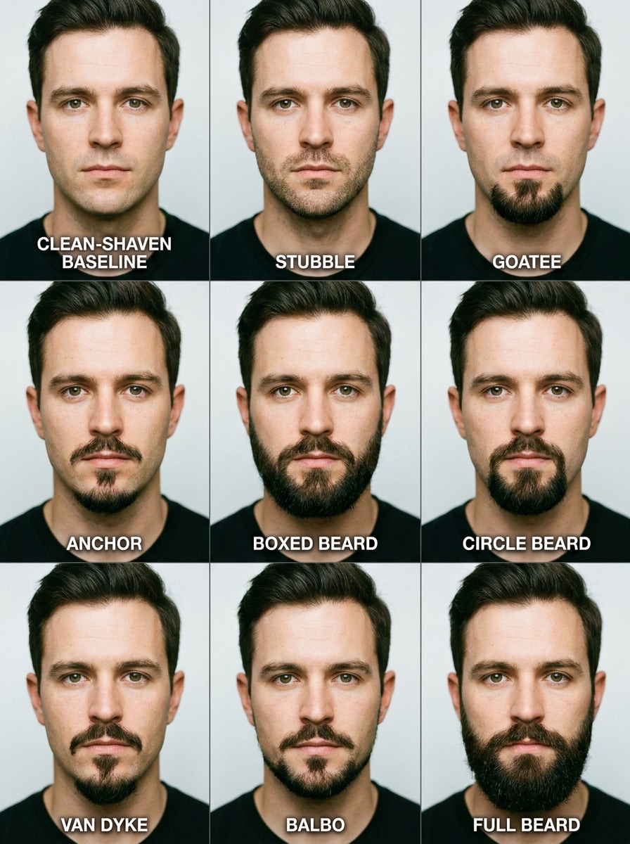9-Style Comparison Grid