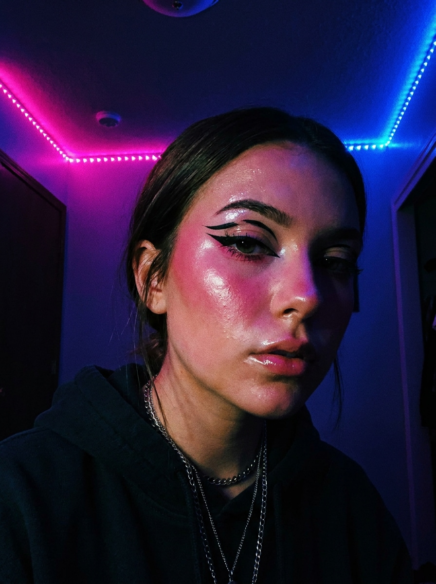 Bedroom Neon Egirl