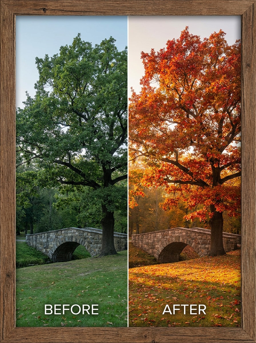 Before-After Fall Makeover