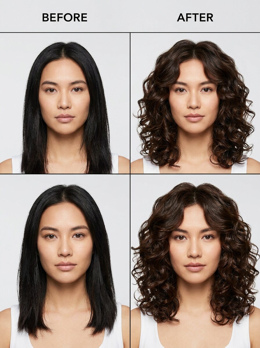 Before-and-After Perm Makeover