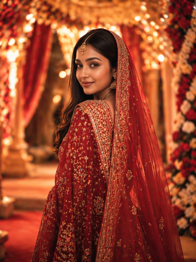 Bengali Bride Looking Back