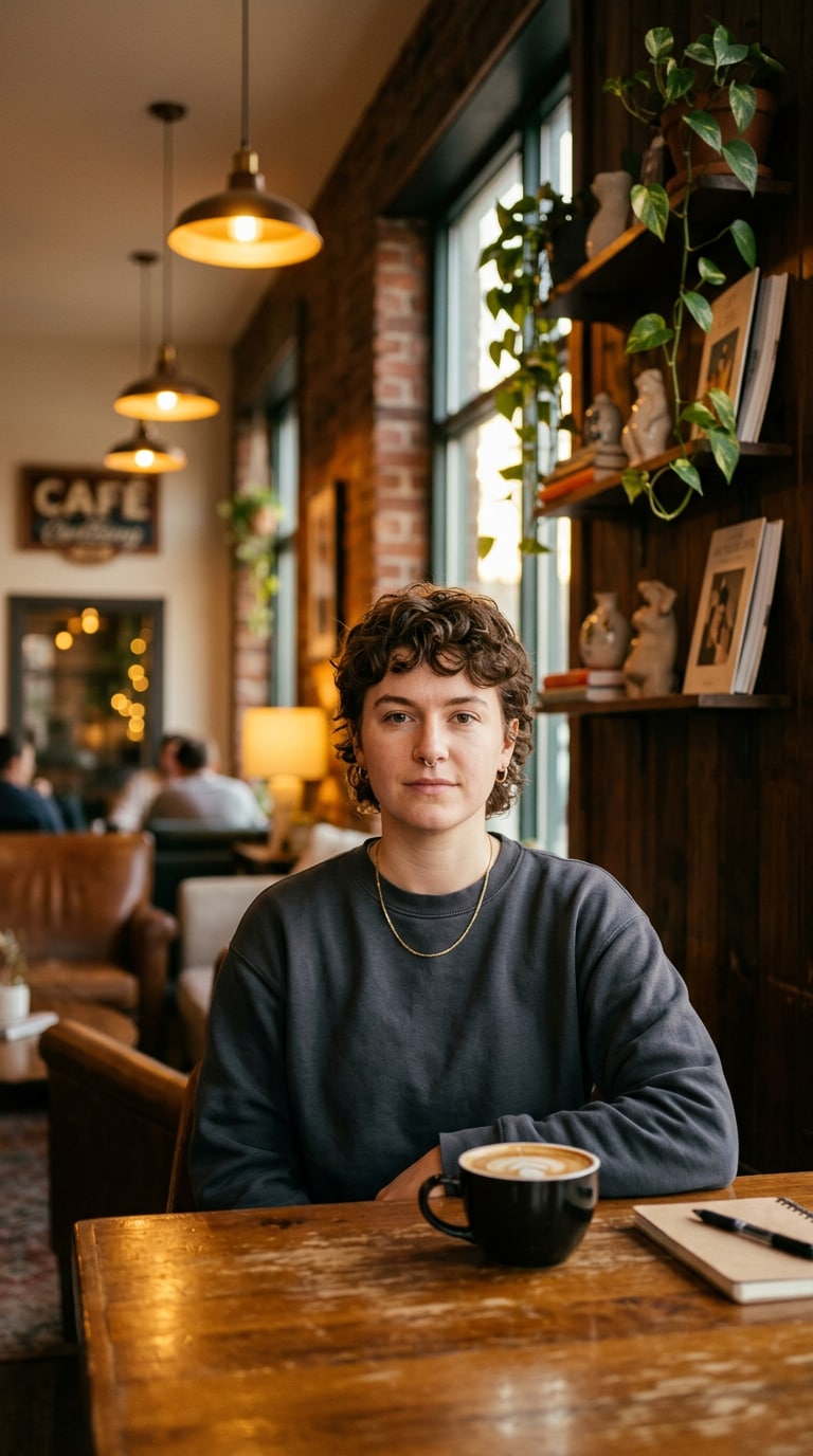 3 Change Scene to Cozy Café - Edit Prompt