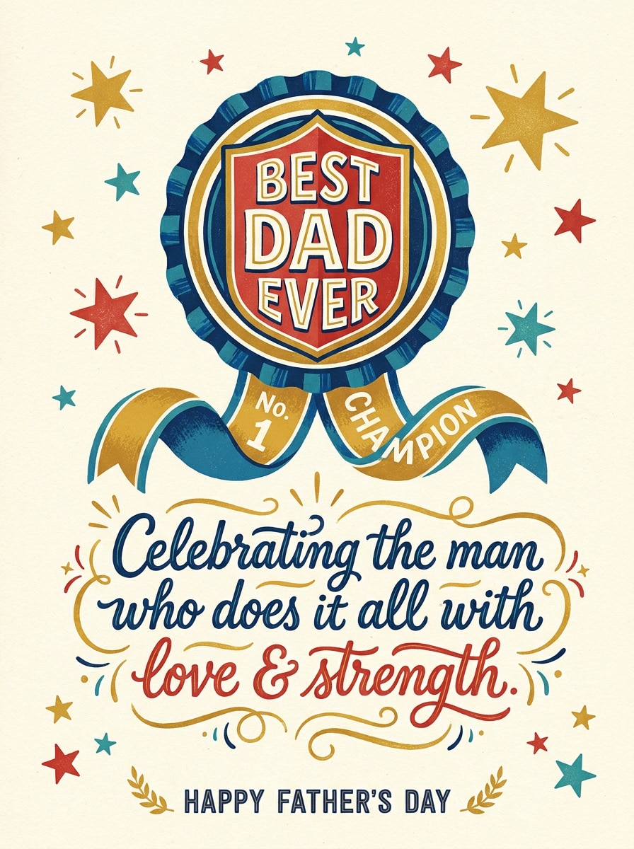 Best Dad Ever Badge