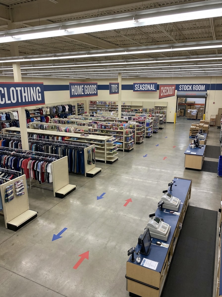 Budget-Friendly Big Box Department Layout