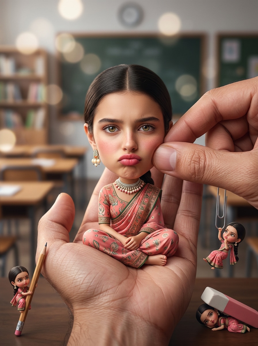 Classroom Big Head Miniature - Clean Focus