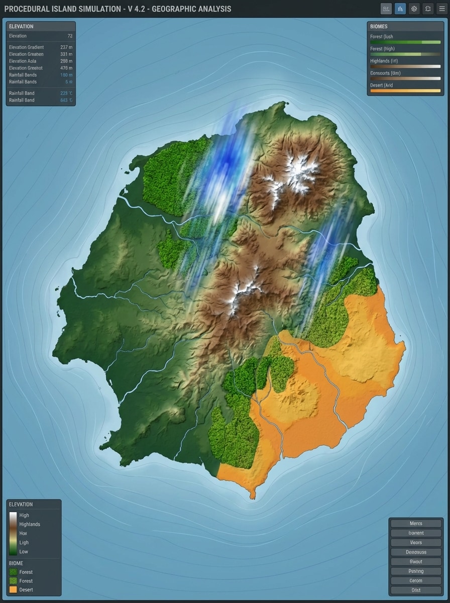 Biome Simulation Map