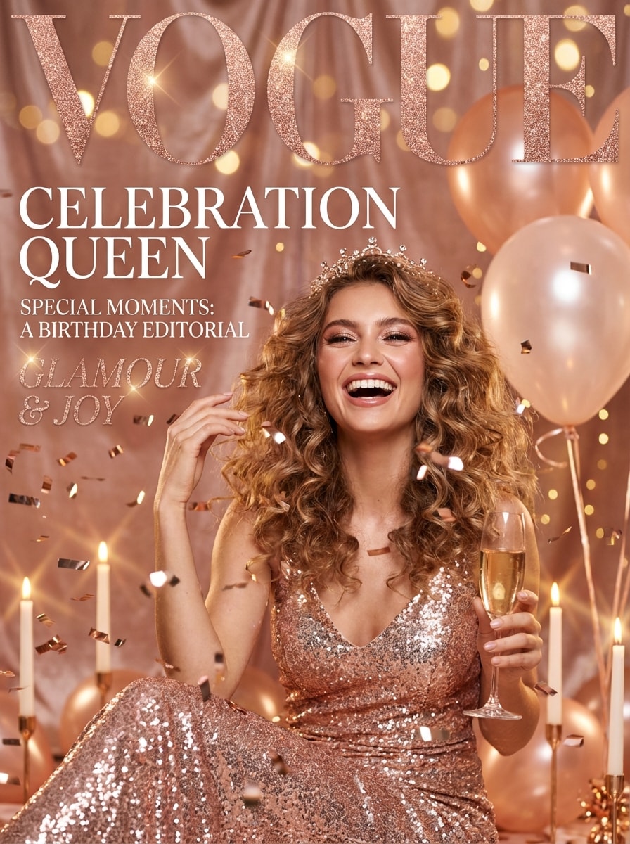 Birthday Celebration Vogue Cover
