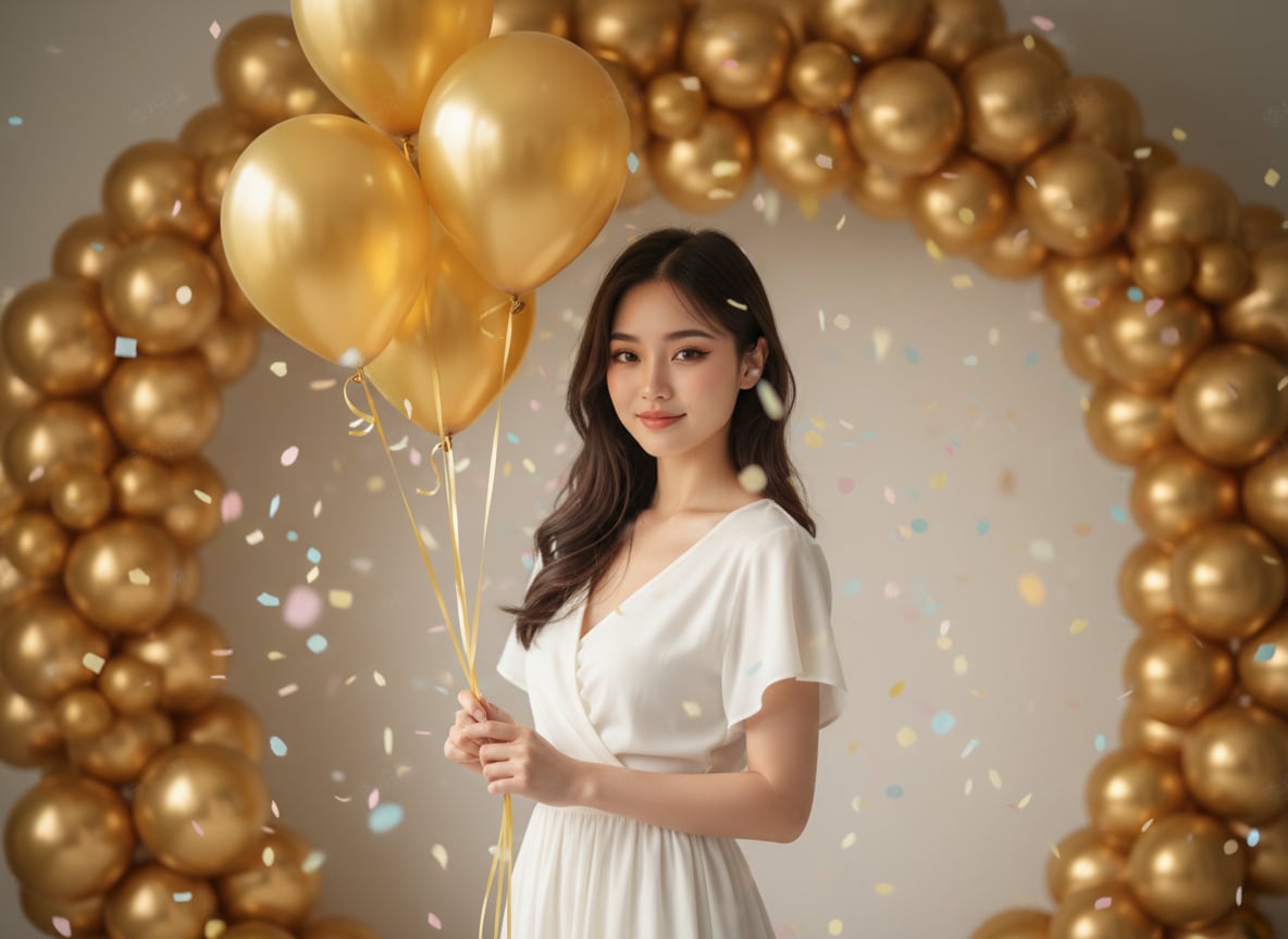 Elegant Studio Birthday Portrait