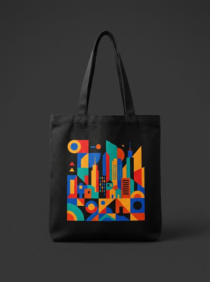 Black Canvas Tote