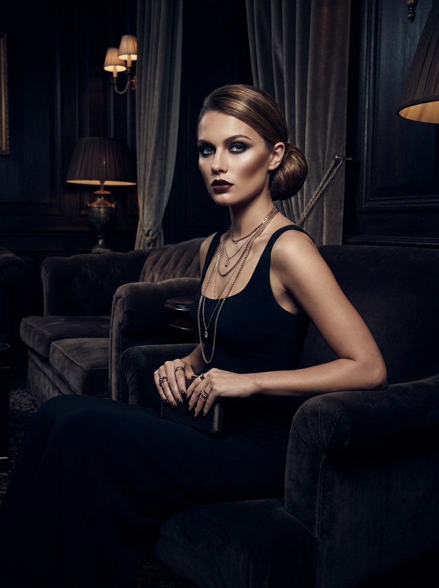 Black Dress Power Glam