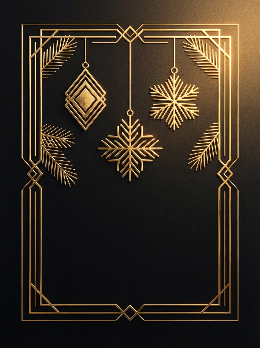 Black Gold Editorial Card