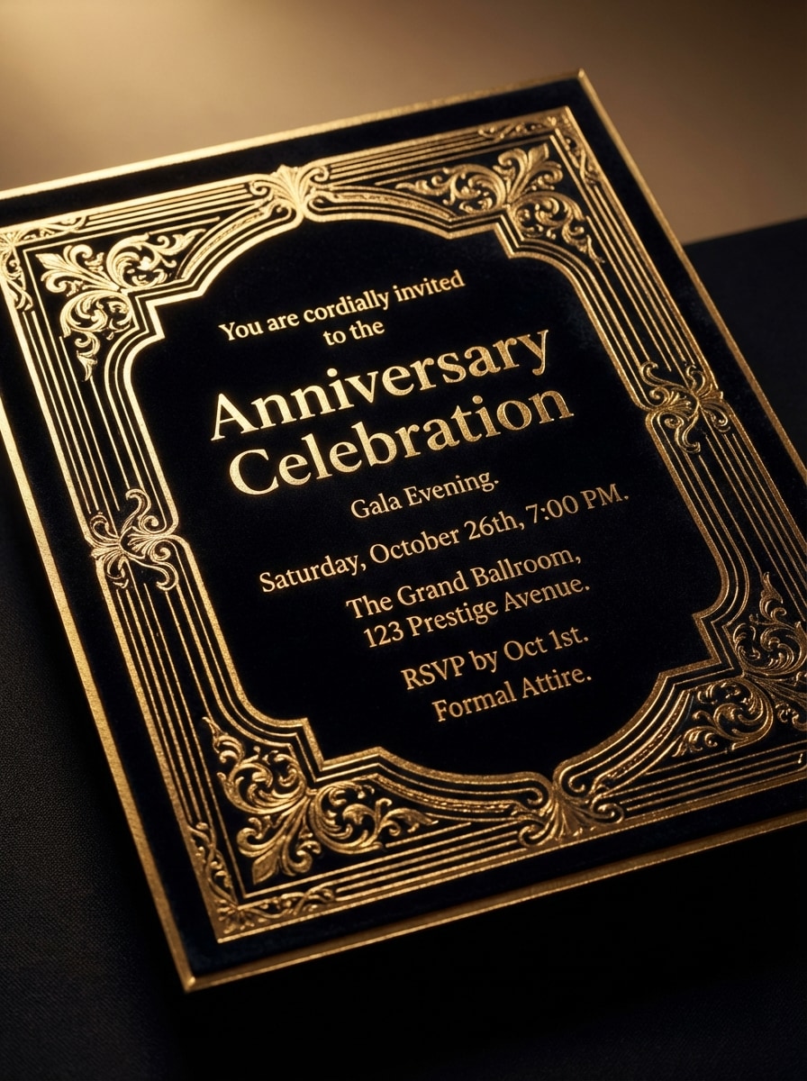 Black and Gold Formal