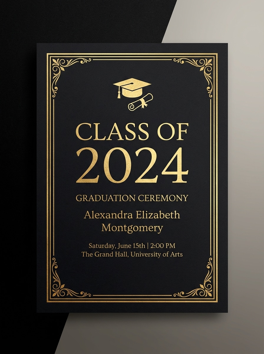 Black and Gold Formal