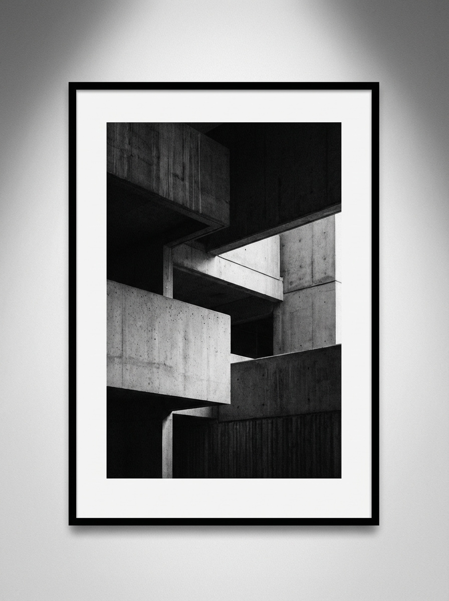 Modern Black and White Gallery Print