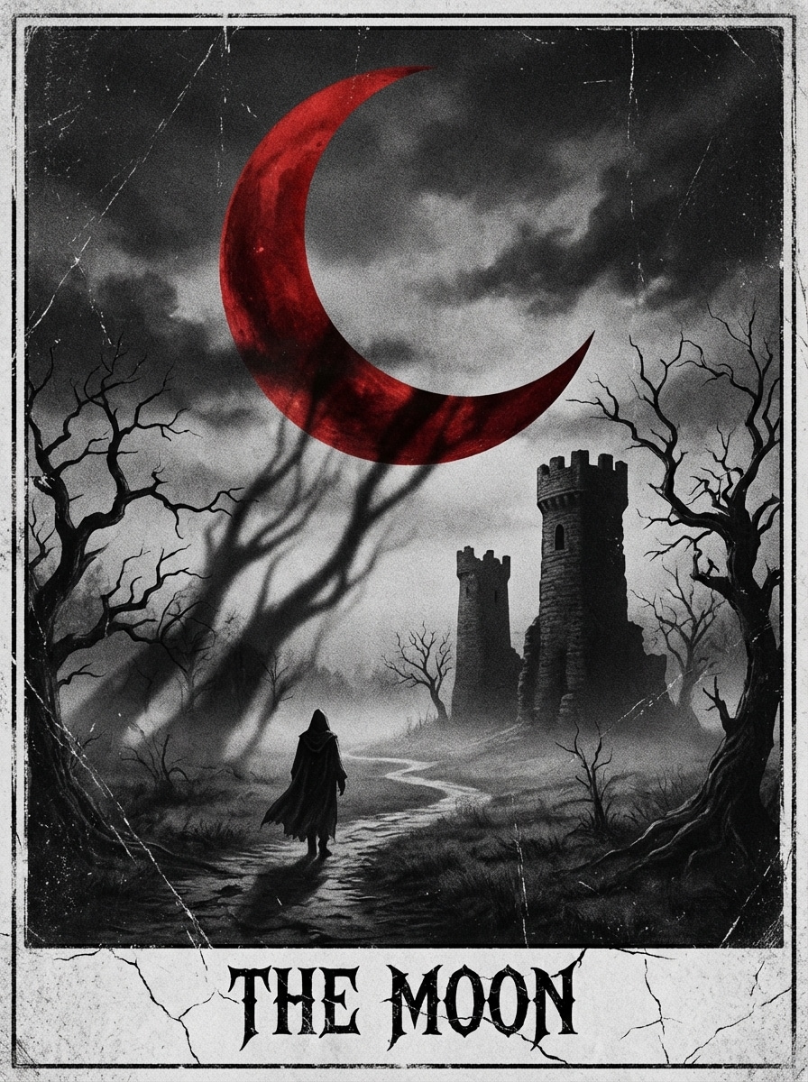 Blood Moon Horror Tarot