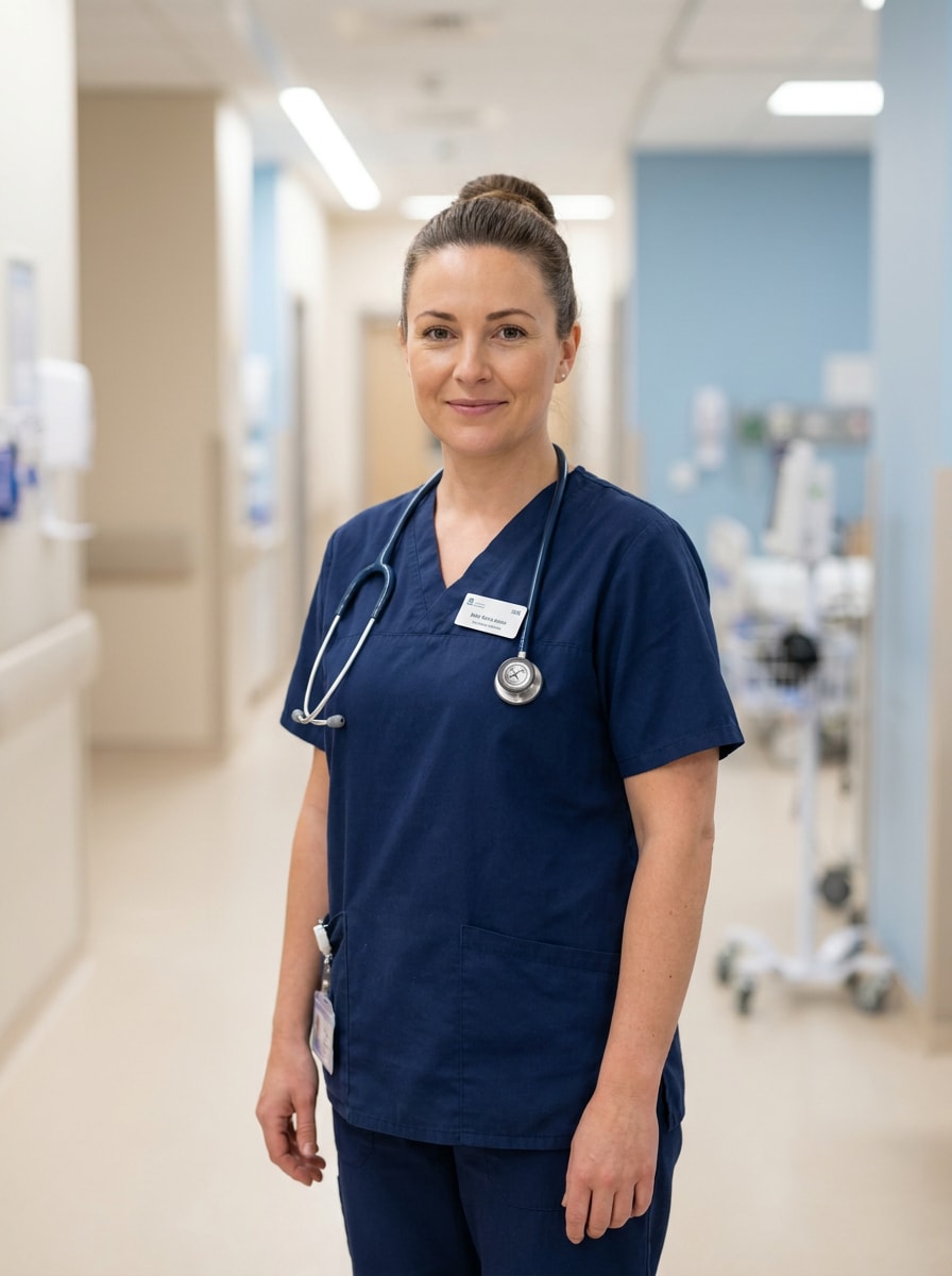 Blue Scrubs Look