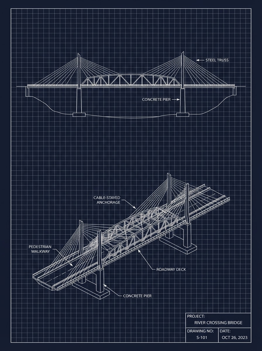 Blueprint Bridge Concept