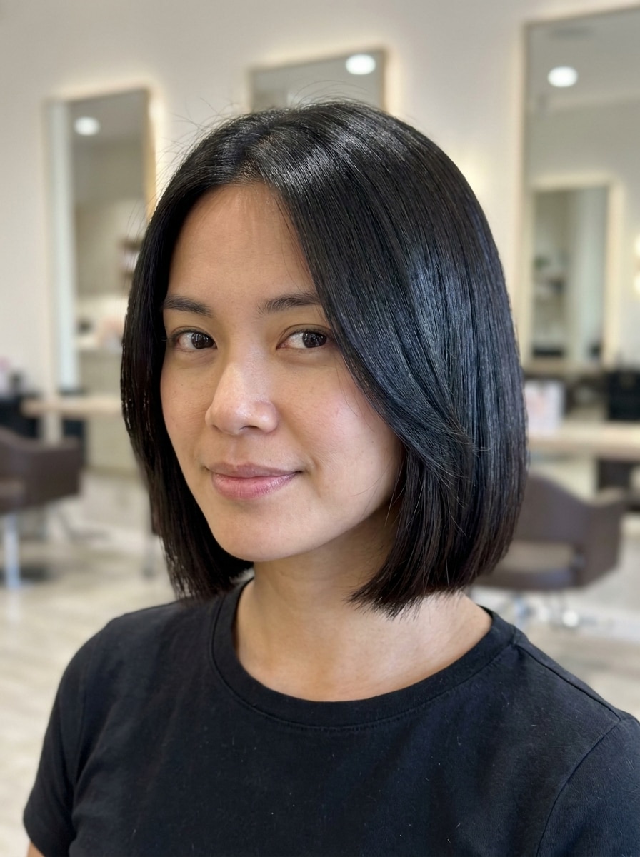 Blunt Chin-Length Bob