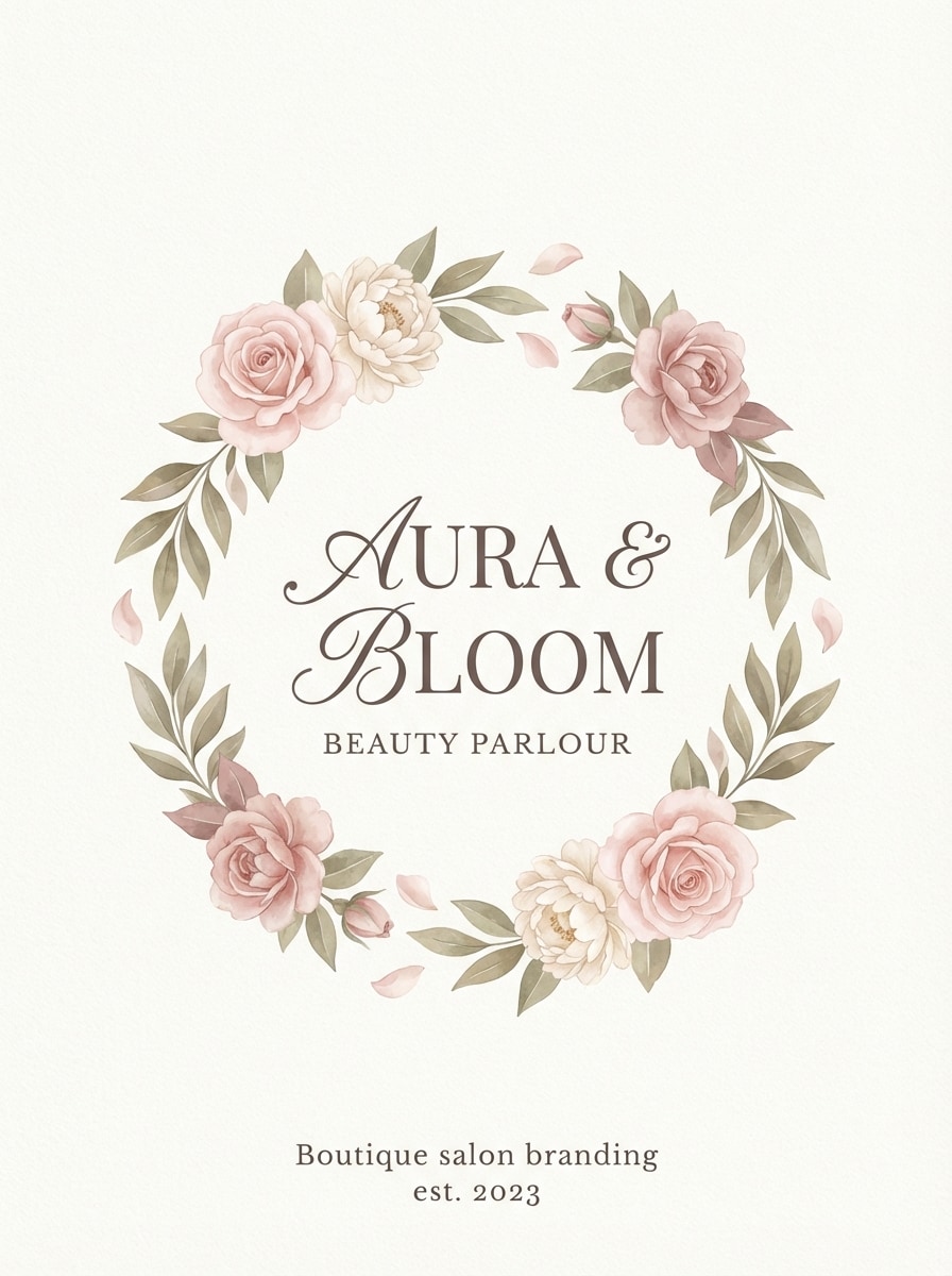 Blush Floral Beauty Logo