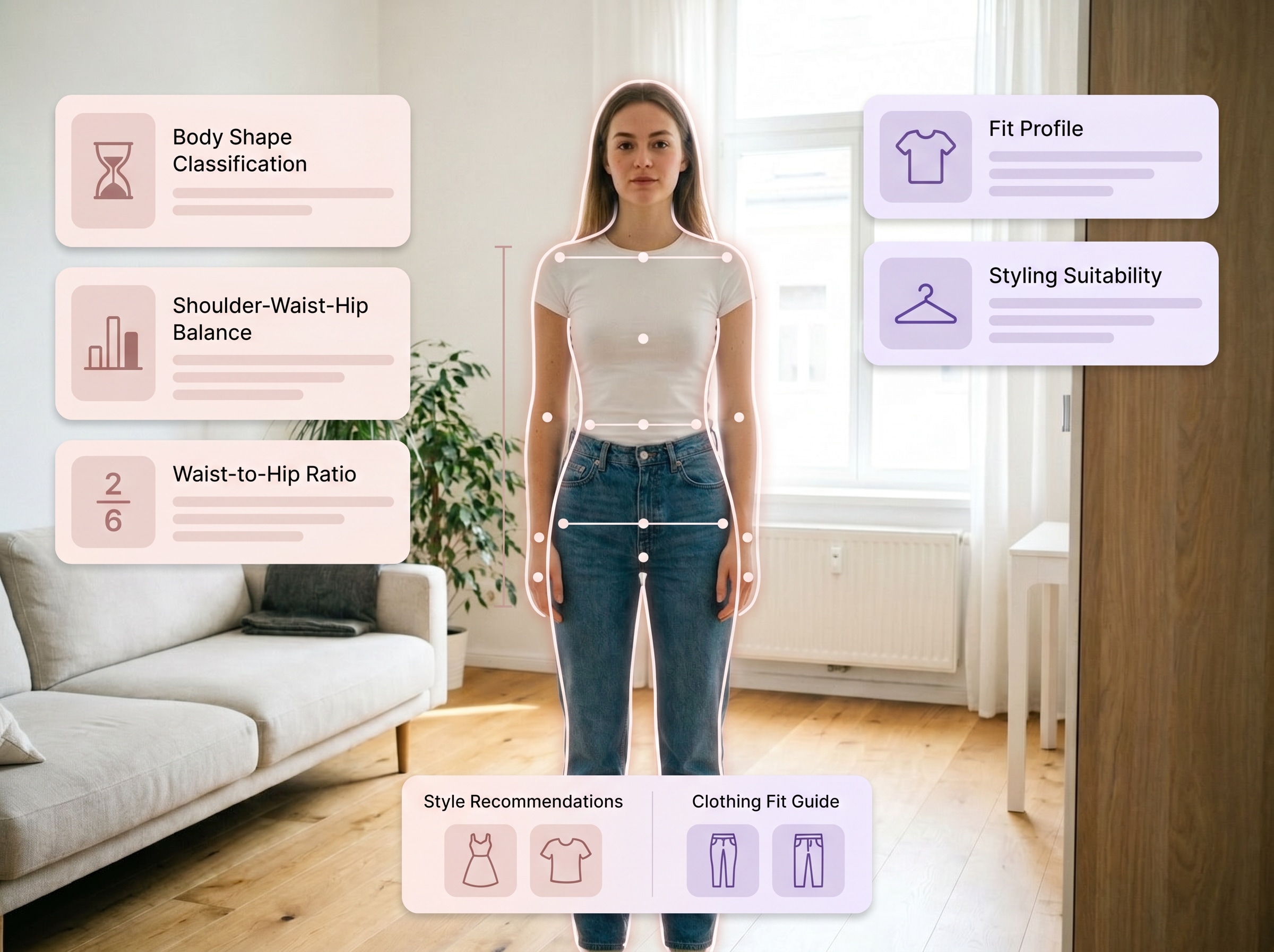 Original photo before AI analysis for Body Shape Analysis for Styling