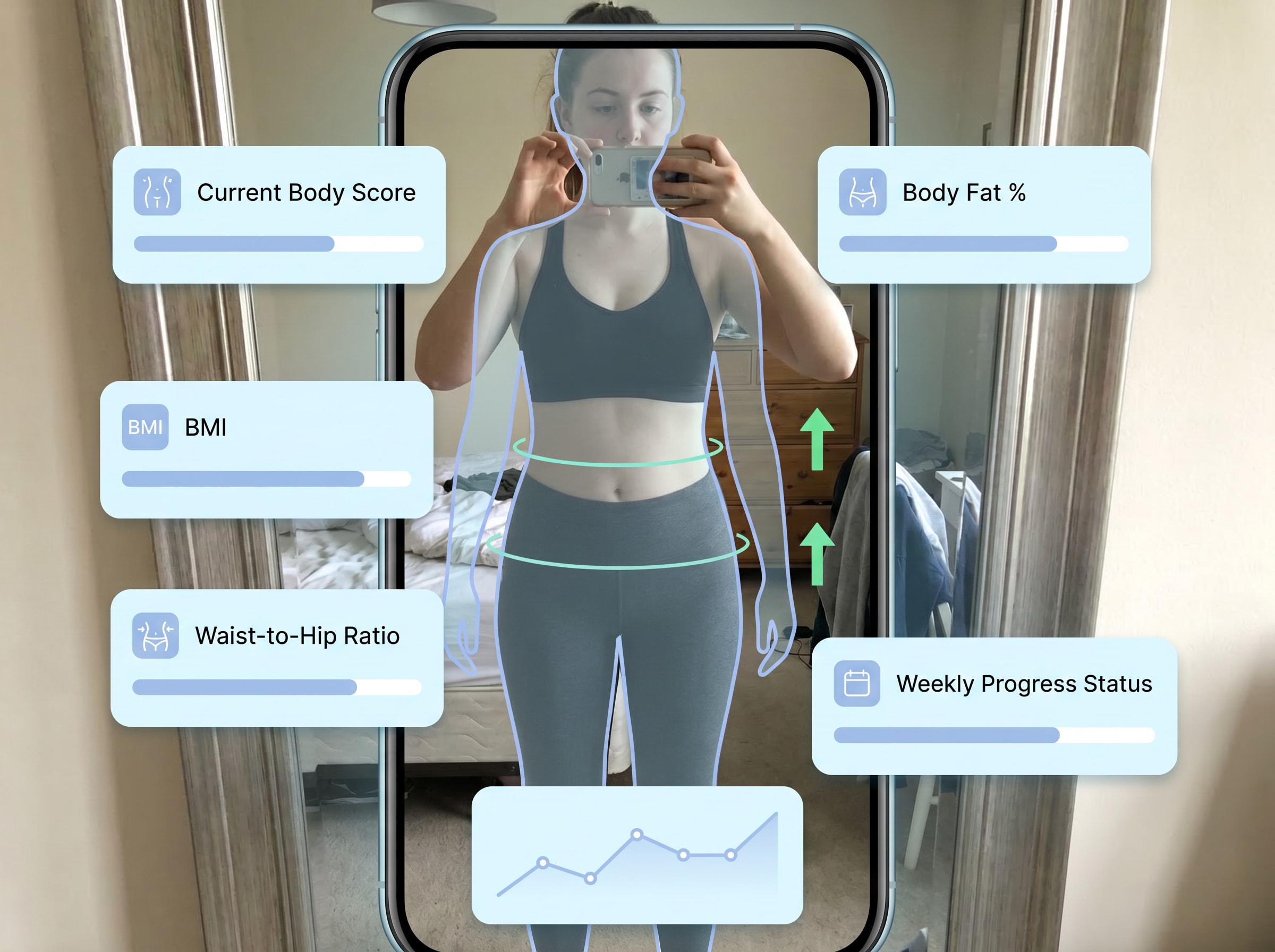 Original photo before AI analysis for Progress Tracking Check-In