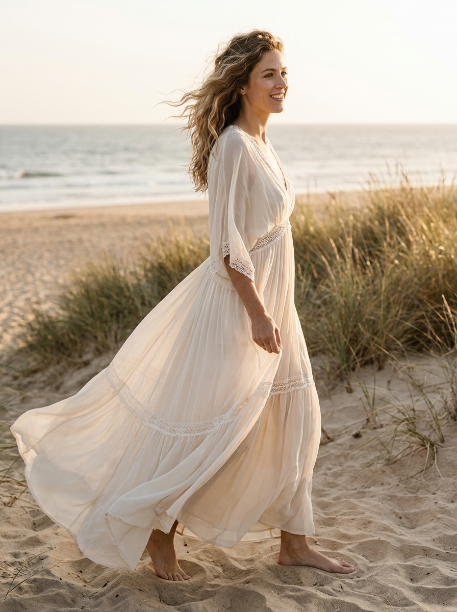 Boho Beach Wedding Dress