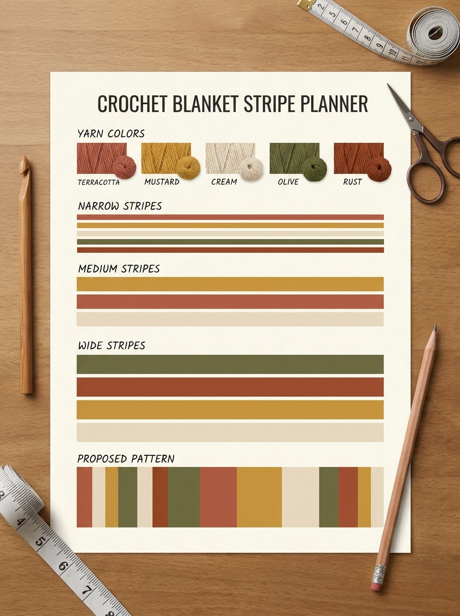 Boho Earth Stripe Layout