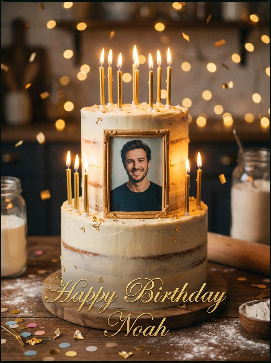 Bokeh Celebration Cake