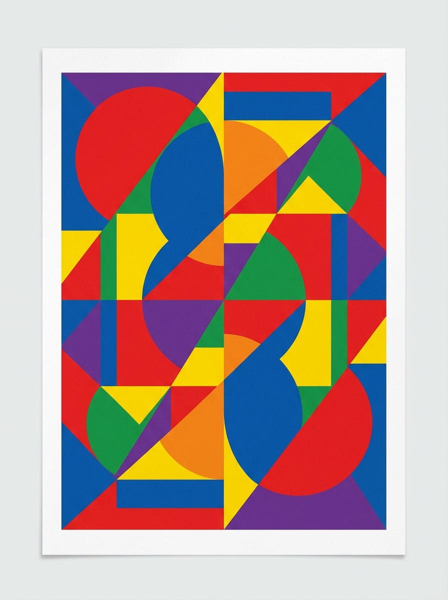 Bold Color Block Geometry