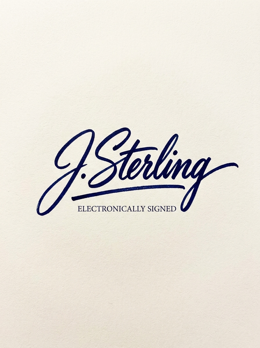 Bold Executive Signature Mark