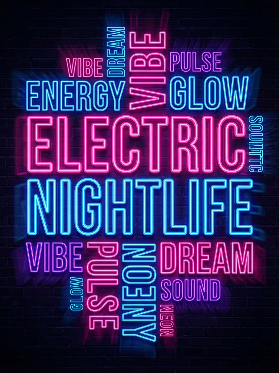 Bold Neon Poster
