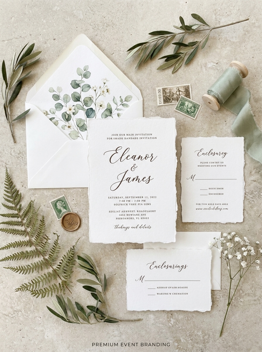 Botanical Wedding Scene