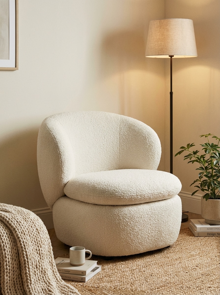Bouclé Accent Chair