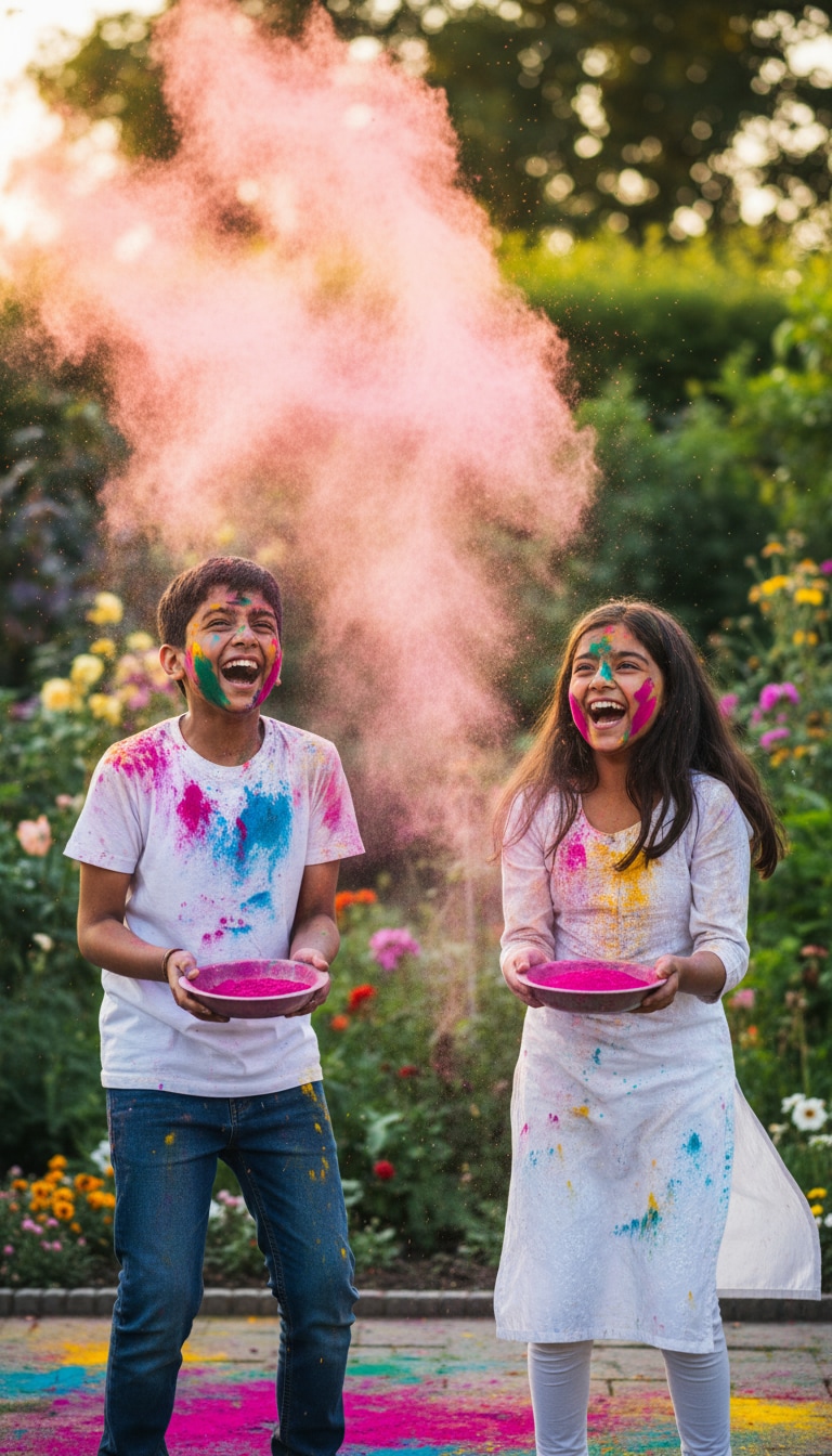 Brother and Sister Colorful Realism preview