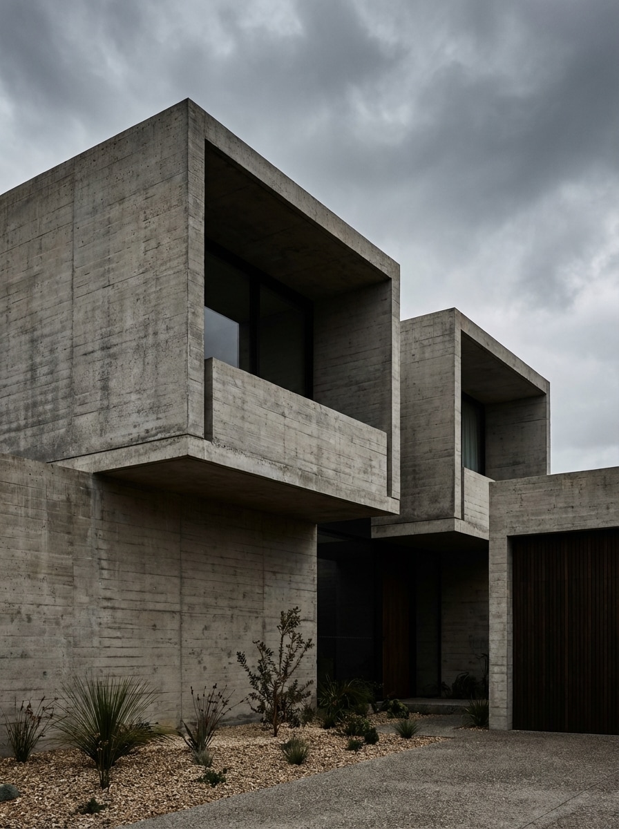 Brutalist Concrete Residence