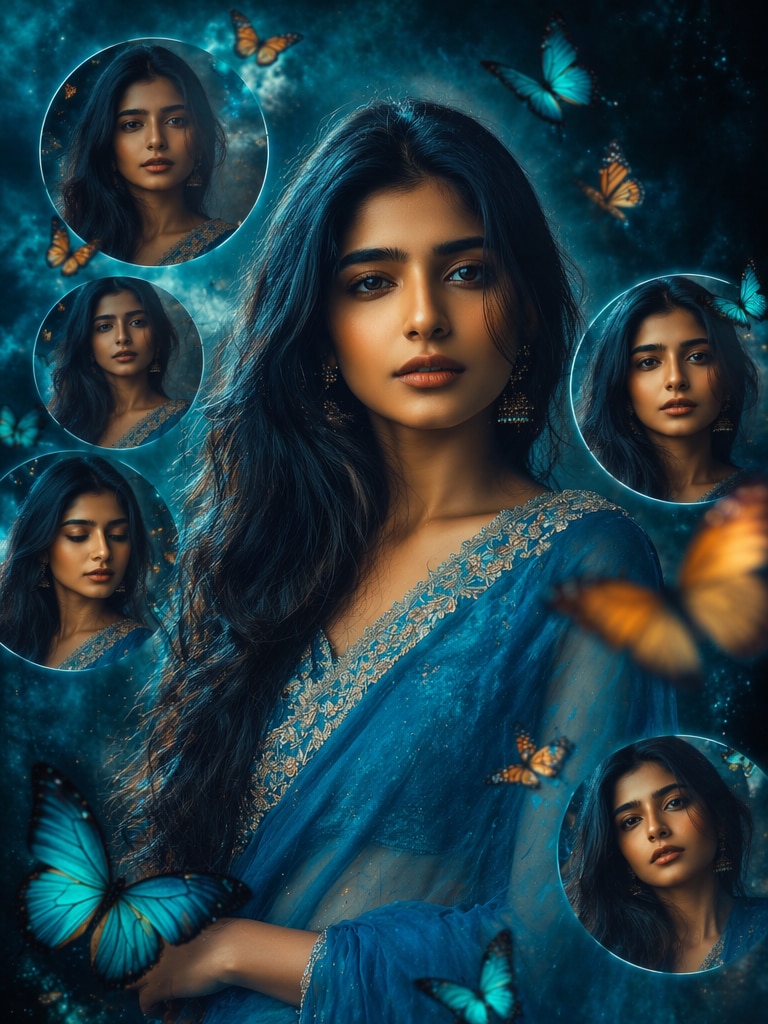 Butterfly Frame Fantasy Edit butterfly prompt ChatGPT AI photo editing