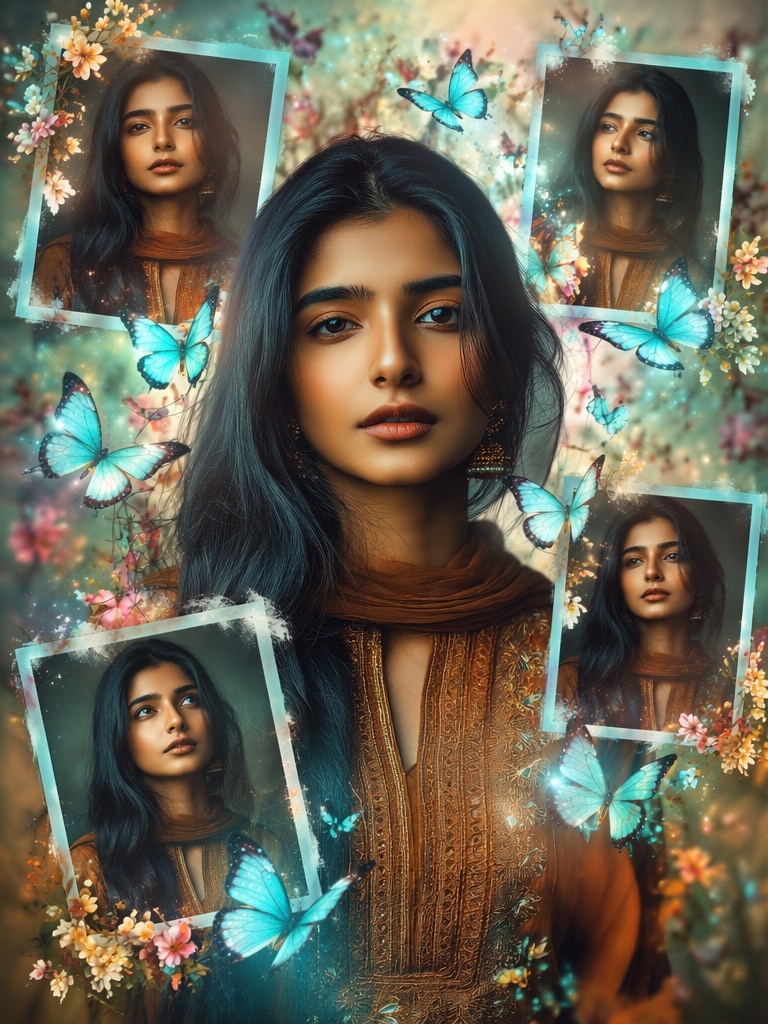 Butterfly Fantasy Couple Portrait butterfly prompt ChatGPT AI photo editing