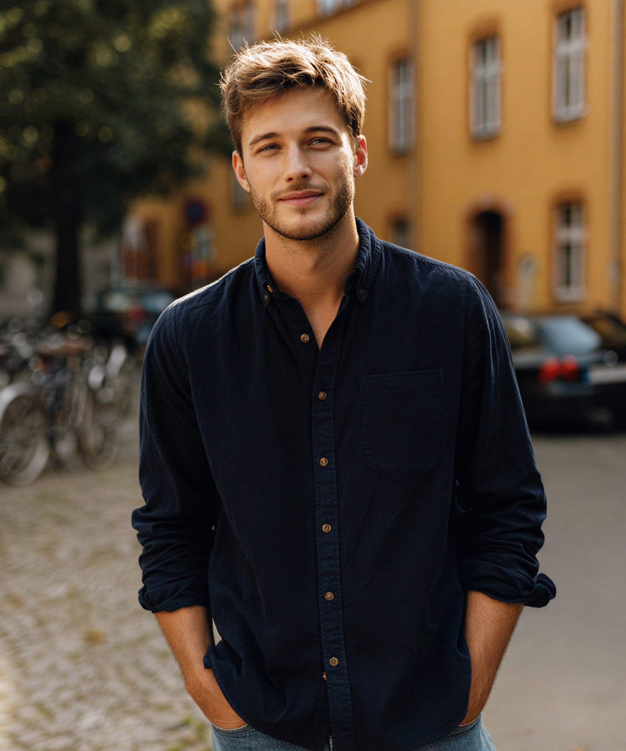 Before: Buzz cut selfie 5