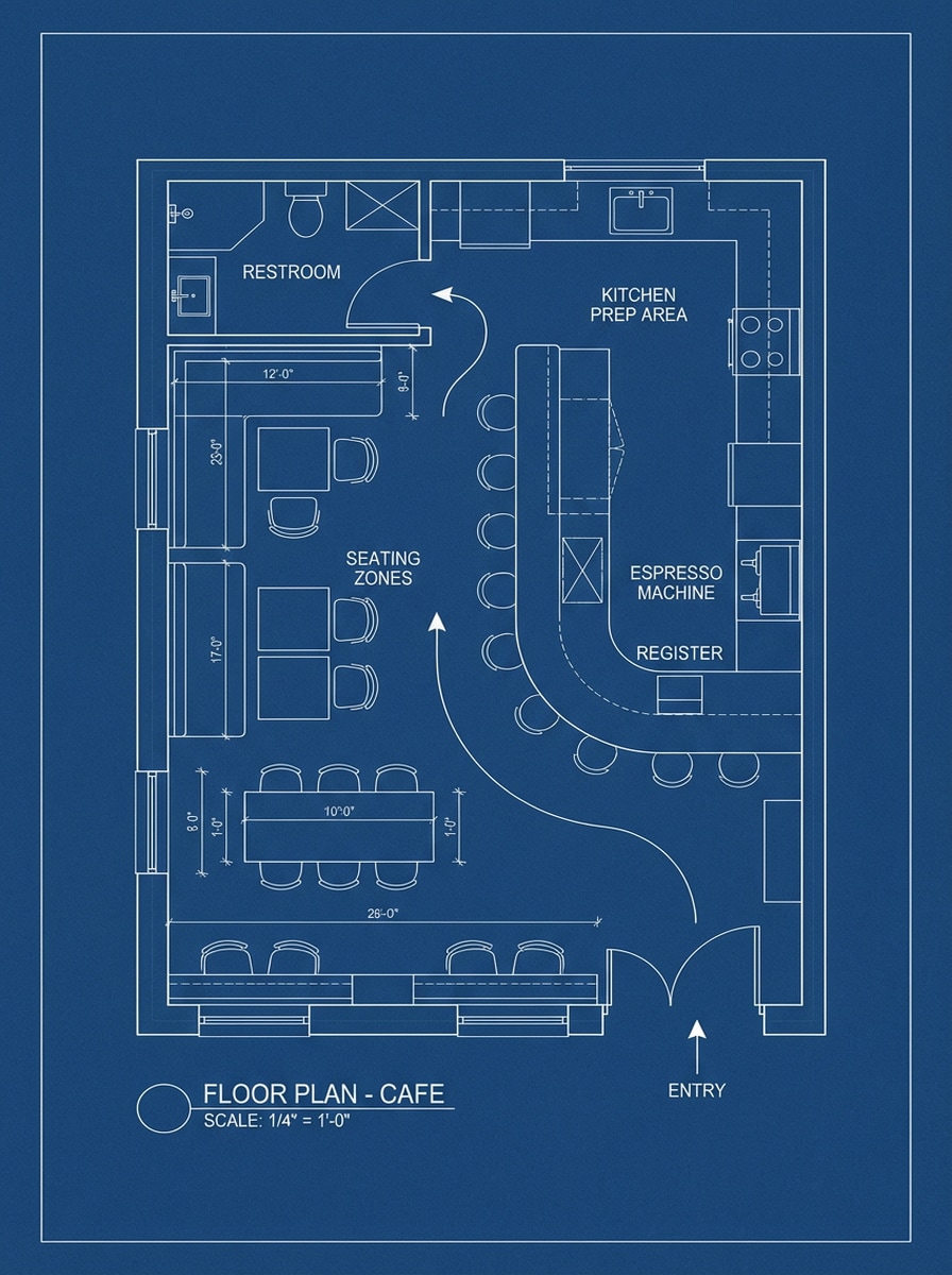 Cafe Interior Plan