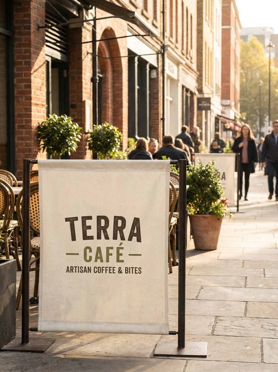 Café Sidewalk Banner