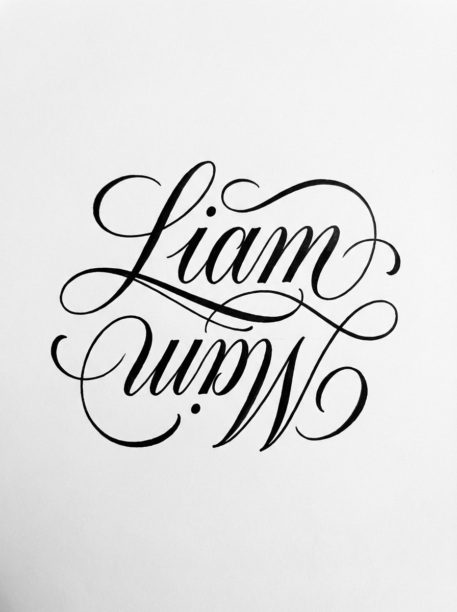 Calligraphy Couple Ambigram