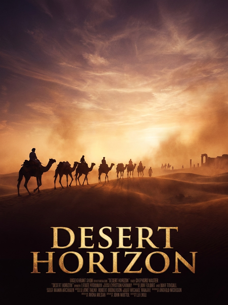 Camel Caravan Scene