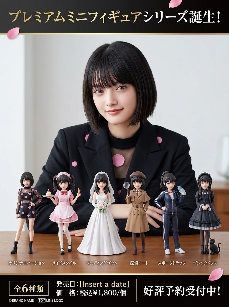 ミニフィギュア商品カタログ風