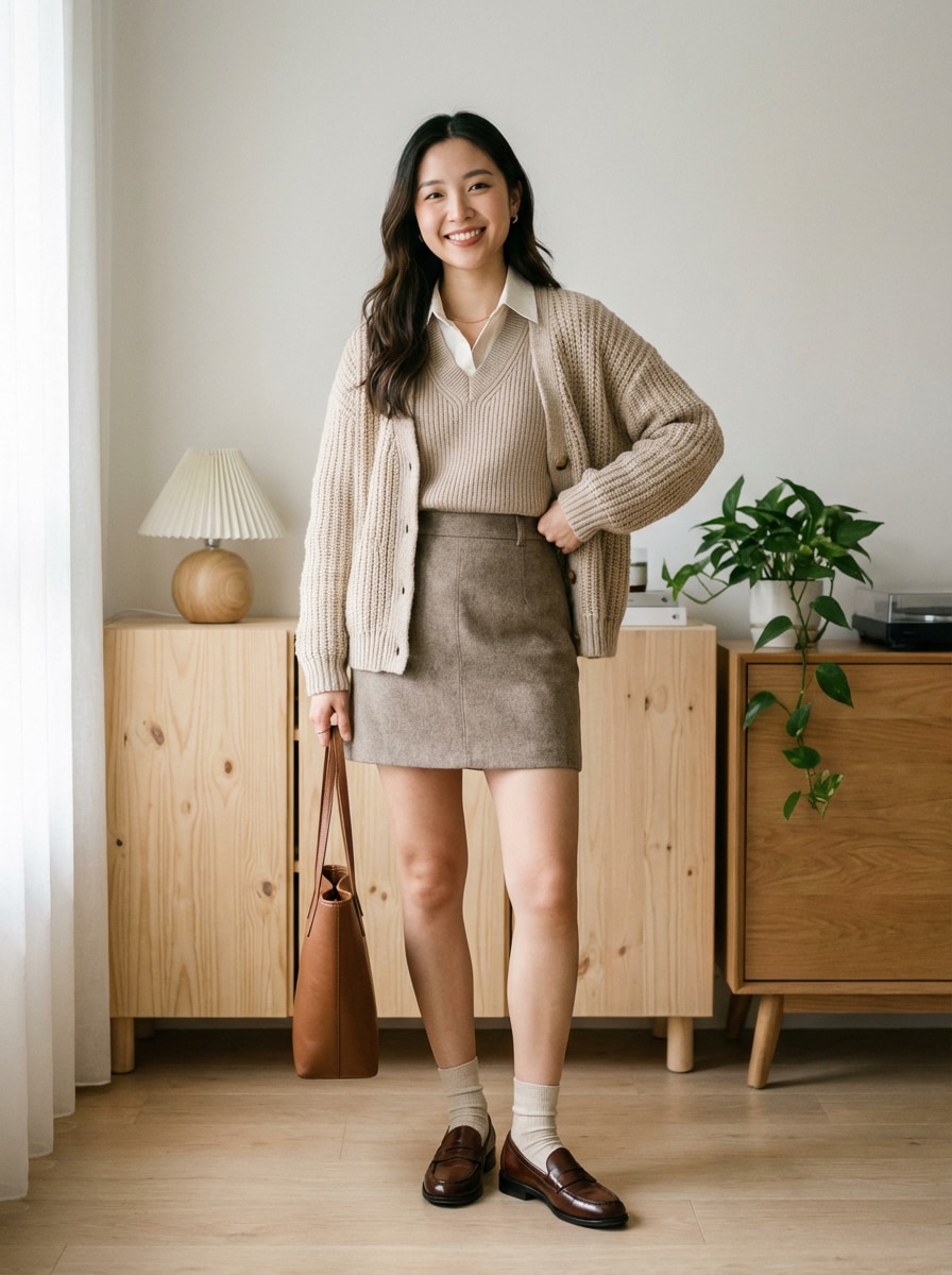 Cardigan Soft Prep Mini prompt