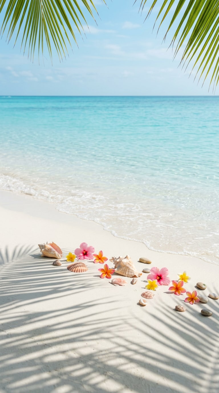 Caribbean Phone Wallpaper AI Prompt